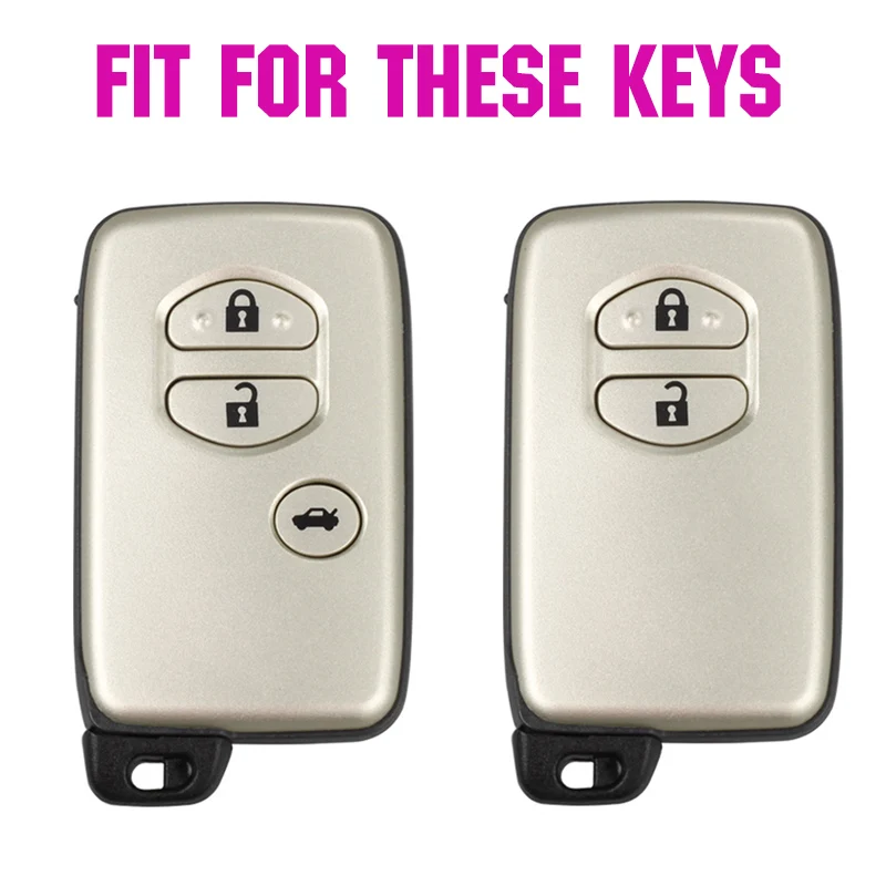 Silikon Schlüssel Fall Abdeckung Für Toyota Land Cruiser Prado Avensis IQ Corolla Prius Highlander Yaris Keyless Fob Halter Schutz – Detail 3