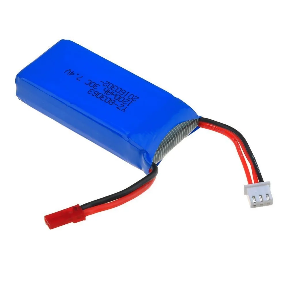 3pcs * 7.4V 1200Mah Lipo bateria Para MJX Yizhan X6 X101 30C Wltoys V353 V353B V666 V262 A949 A969 A979 K929 V912 V915 RC Zangão