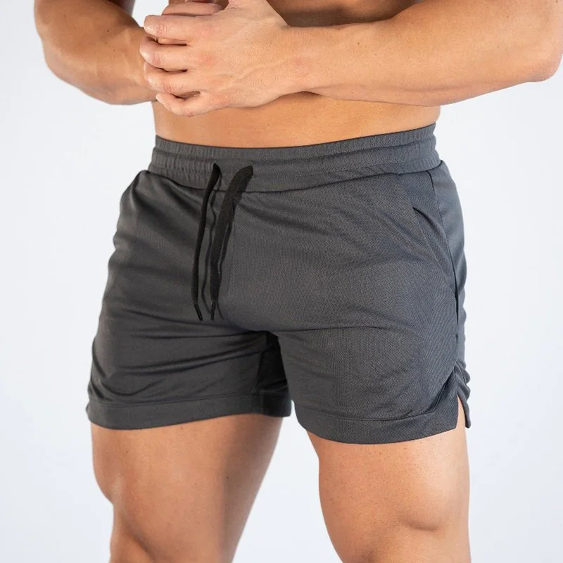 Muscleguy-Short de fitness en maille respirante à séchage rapide pour homme, short de musculation, pantalon de plage Sportedly Jogger, entraînement