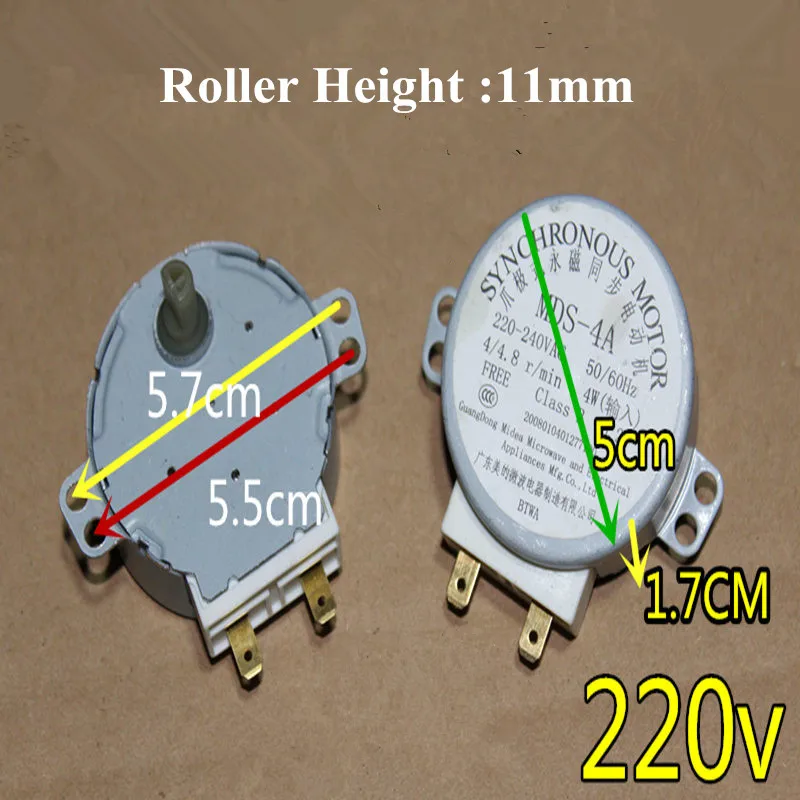 Microwave Oven 50TYZ-0.1F02 MDS-4A 4W 11mm Roller Synchronous Motor for Panasonic Galanz lg Microwave Oven Parts Accessories