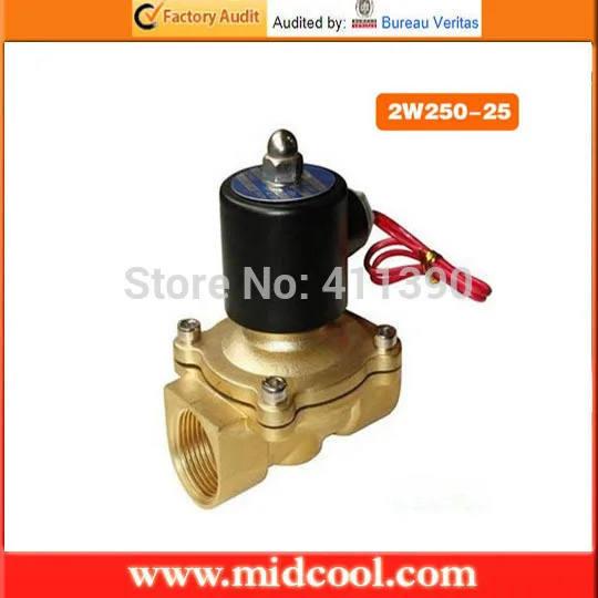 china 2W250-25 220V normally closed 1'' inch water solenoid valve