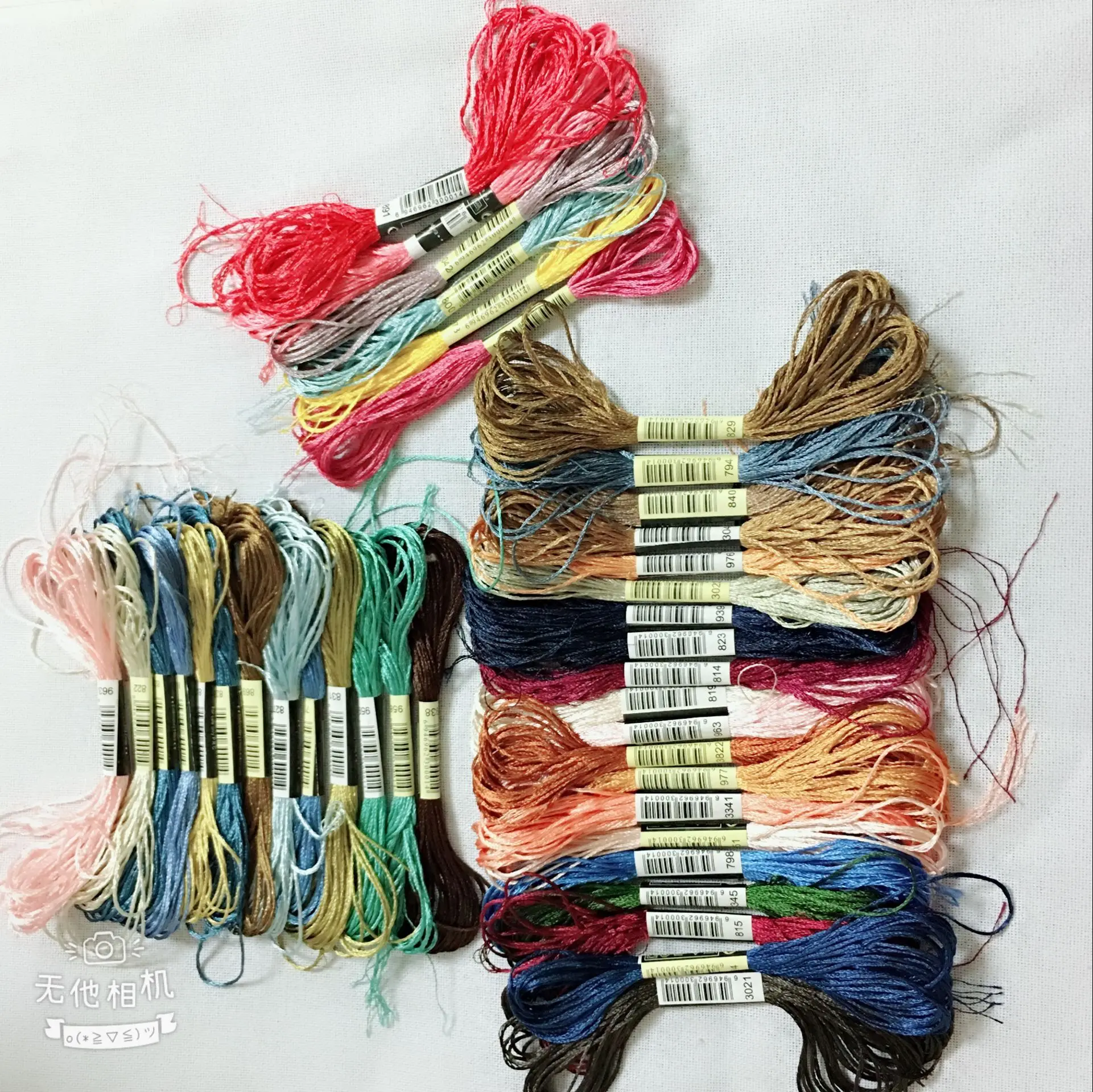 Random colors  30/50/100/500 skeins silk embroidery  embroidery thread Silk Floss Handmade Embroidery cross stitch Threads