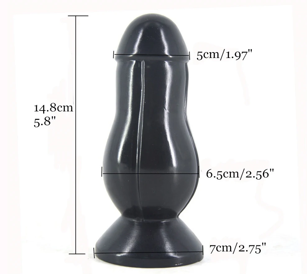 FAAK Transparent Red Anal Plug With Suction Cup Ball Stimulate Anus Expand Massage Large Dildo Sex Toys For Woman Man Sex Shop