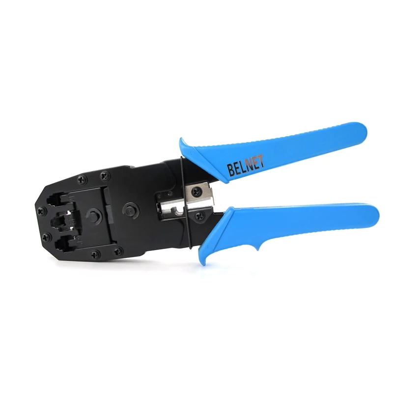 Multifunctional Network Crimping Tool cable crimper with Stripper for rj45 rj11 ethernet telephone cable plug connector keystone