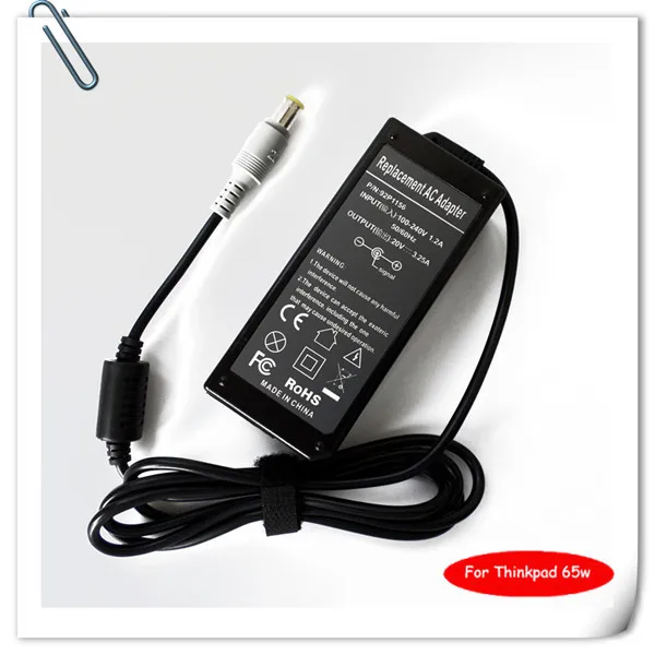 

20V 65W AC Adapter Power Supply Cord For Lenovo IBM ThinkPad R60 R60e R60i R61 R61e R61i R61p X300s X301s carregador notebook