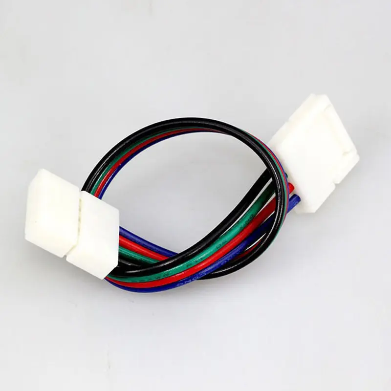 10mm 4 Pin led strip connector 5050 RGB RGBW LED Strip Light SM JST Male Female Connector Wire Cable