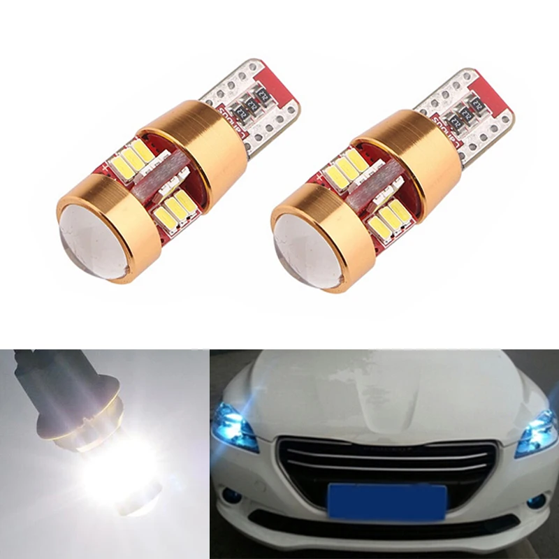 BOAOSI 2x Car T10 w5w 27LED 3014SMD Width Lamp Clearance light for Peugeot 307 206 301 207 2008 508 301 3008 406 507 208