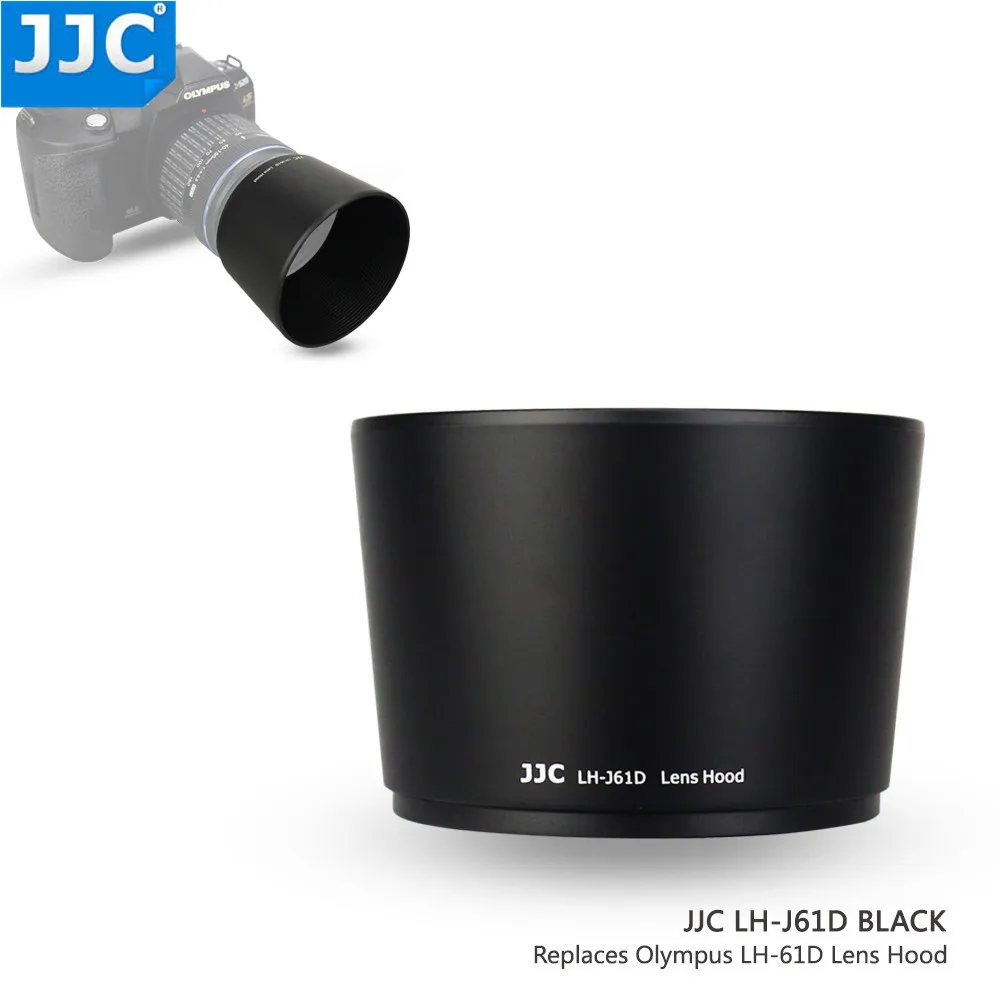 JJC Reversible Lens Hood Shade For OLYMPUS M.ZUIKO  DIGITAL ED 40-150mm 1:4.0-5.6 R Repaces Olympus  LH-61D Black Silver