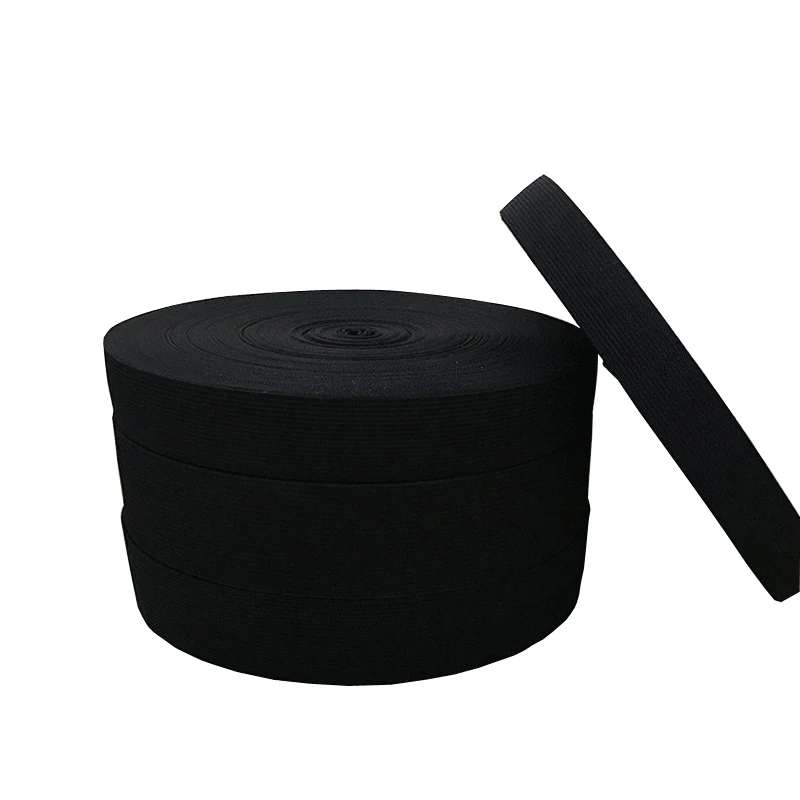 XUNZHE black elastic tape 5 Meters 10/20/30/40/50/60mm Highest Nylon Band Elastic Sewing Garment Accessories DIY elastic yards