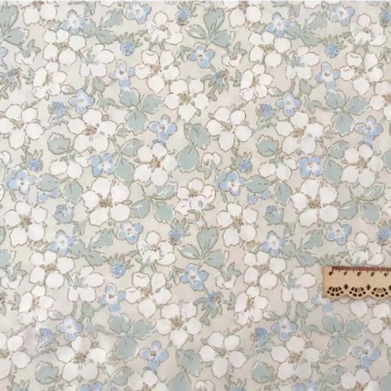 160 سنتيمتر * 50 سنتيمتر القطن القماش الوردي الأزرق الأبيض الزهور الزهور تحقق النسيج ل DIY سرير الطفل الفراش الملابس بلوزة ديكور العمل اليدوي