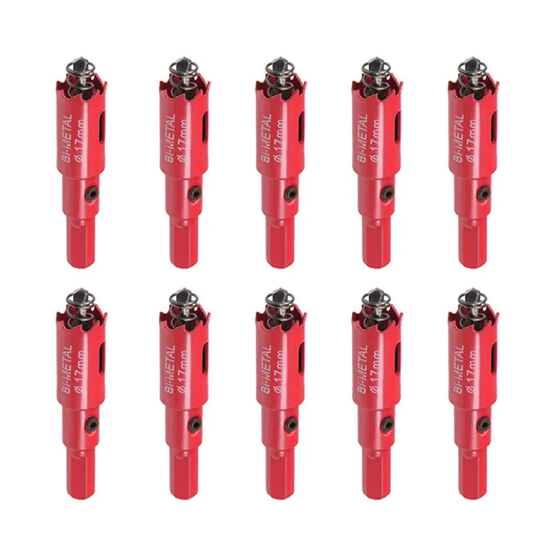 17mm BI-Metal Hole Saw for Cornhole Boards Corn Hole Drilling Cutter 10 Pcs