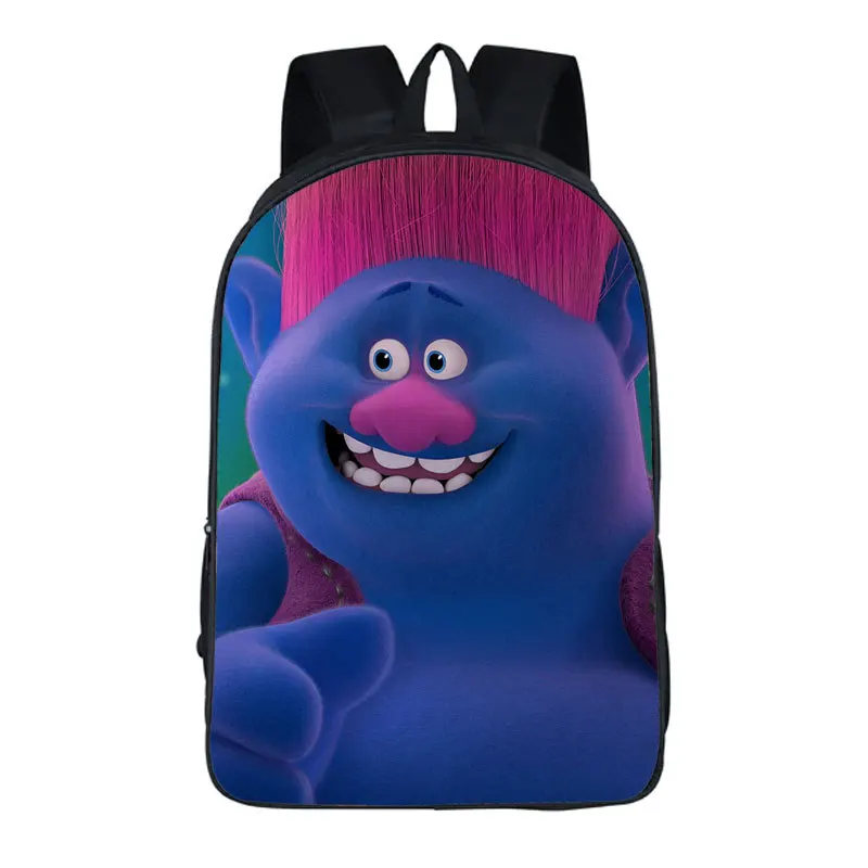 Mochila Infantil de dibujos animados para niños de 7 a 13 años, de 16 pulgadas de Trolls morral, Mochilas escolares para niñas