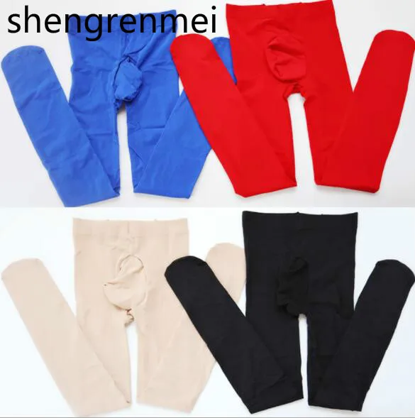 Shengrenmei 2019 HOT 7 Color Sexy Sissy Pantyhose Men Exotic Apparel Velvet Stockings with Close Crotch Sheath Lingerie Tights