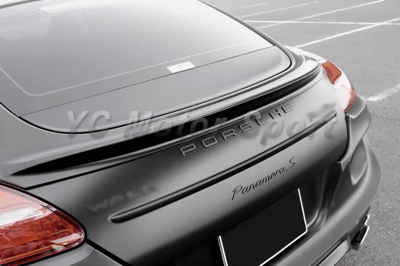 Car Accessories FRP Fiber Glass Sports Line BBE Style Trunk Spoiler Fit For 2014-2016 Panamera 971 Rear Spoiler Wing