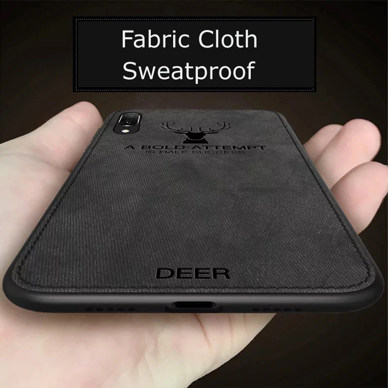 غطاء من القماش لهاتف iPhone X XS Max XR 6 6S 7/8 Plus من القماش على شكل غزال #3