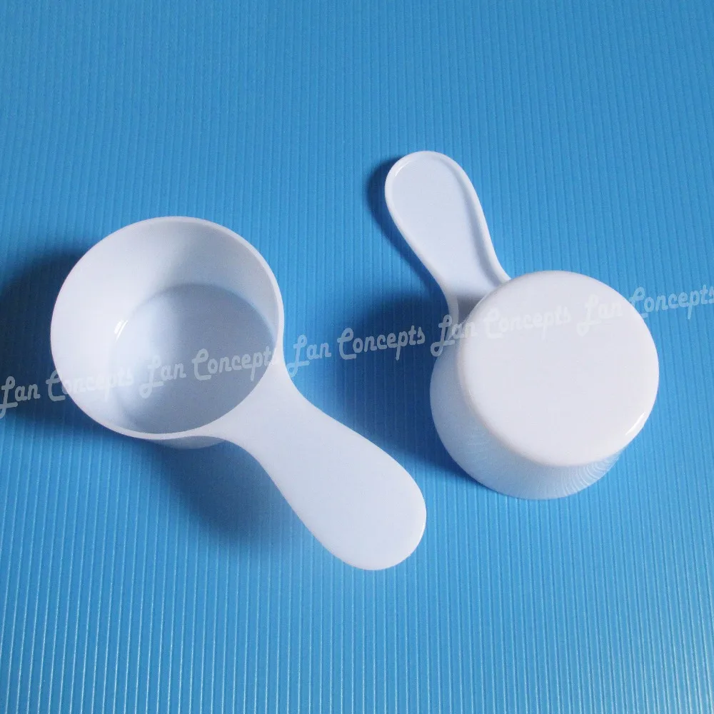 

25 gram Food Grade PP Spoon 50ML Plastic Measuring Scoop Kitchen Tools 25g Measure Spoons - white 200pcs/lot free shipping