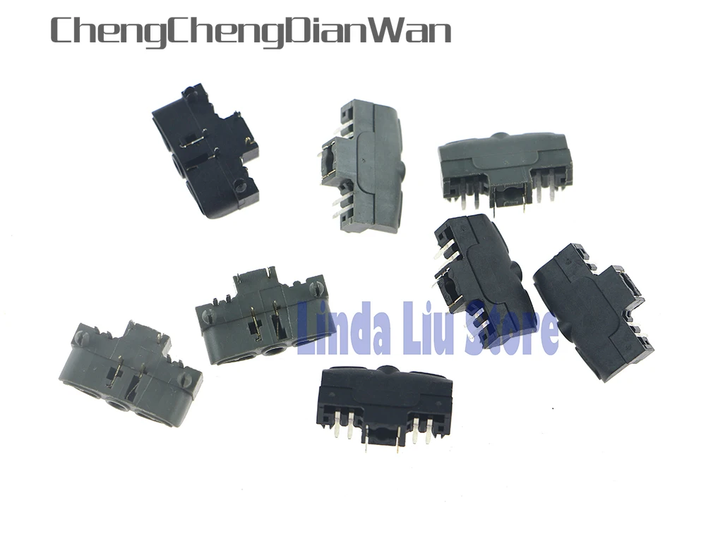 

ChengChengDianWan 100pcs/lot Black and Grey Repair parts Earphone Socket slots For XBOX360 xbox 360 Wireless Wired Controller