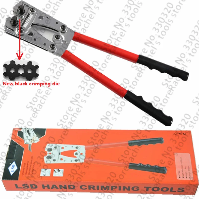 LX-50B hand tools for non-insulated cable links 6-50mm2 terminal crimping tool electrical crimper manual crimping tool