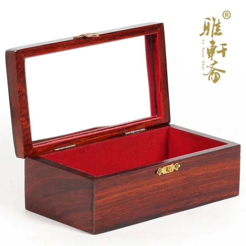 V Gallery] mahogany crafts Grenadilla wood Jaipur box inlay Pui jewelry box mirror wedding gift