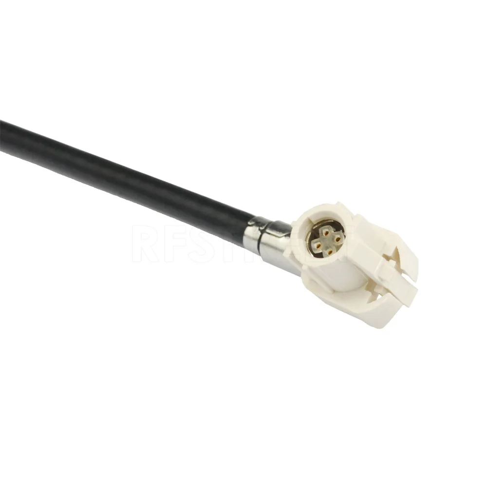 Eightwood Vehicle High-speed Data Transmission FAKRA HSD B Code Male USB LVDS Shielded Dacar 535 4-Core Cable for Benz BMW Audi