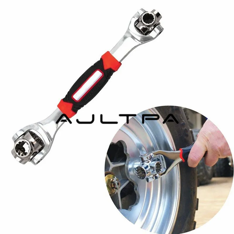

10Pcs 48 in1 Tiger Wrench Swivel Wrench Ratchet Wrench Spanner Socket Wrench Dog Bone Style Car Repair Tool Hand Tools