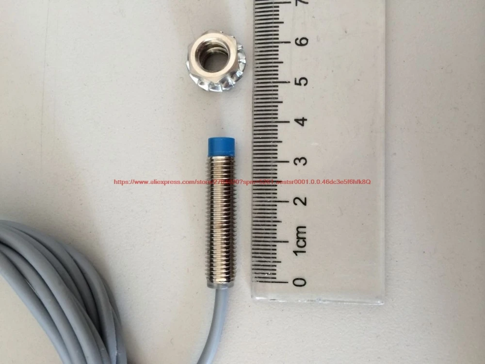 M8 inductive proximity sensor proximity switch non embedded detection distance NPN 2.5mm often open total length 36