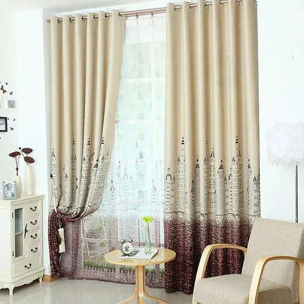 vorhang blackout curtains Castle tenda vorhang blackout window curtains vorhang Curtains for living room bedding room