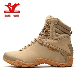 XiangGuan new winter Wear-Resistant Camping women Boots Tactical Sneakers Climbing Waterproof Boots for men Women Hiking shoes