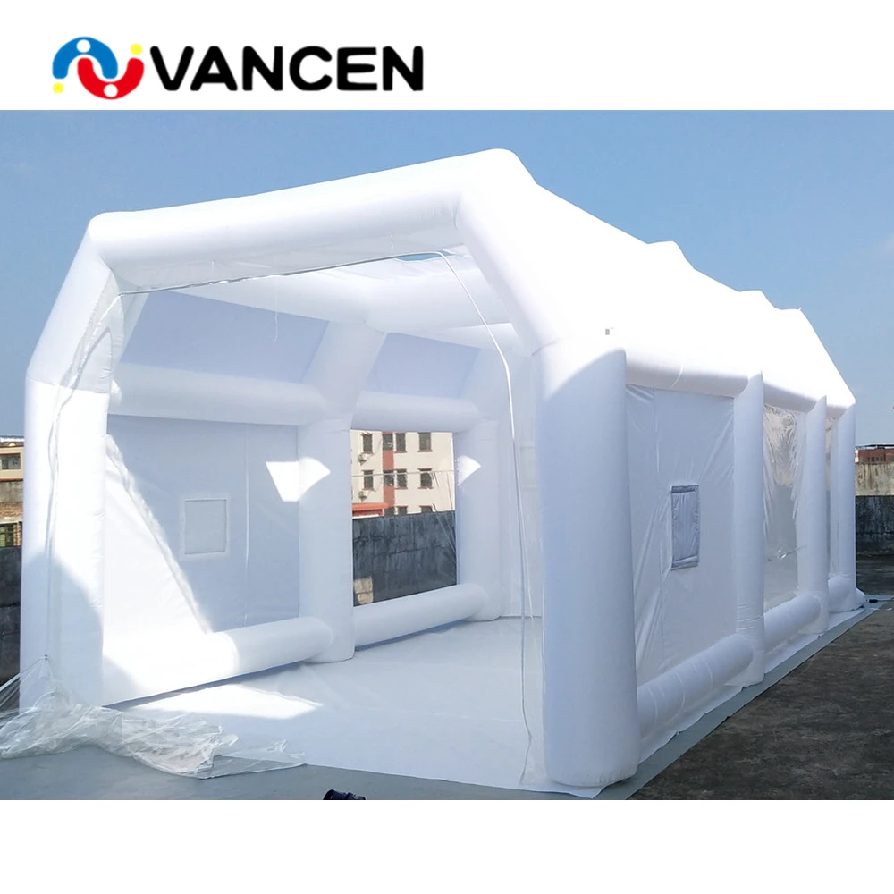 Household cabin booth 6x4x2.5m customized color inflatable spray paint booth waterproof inflatable paint booth tent