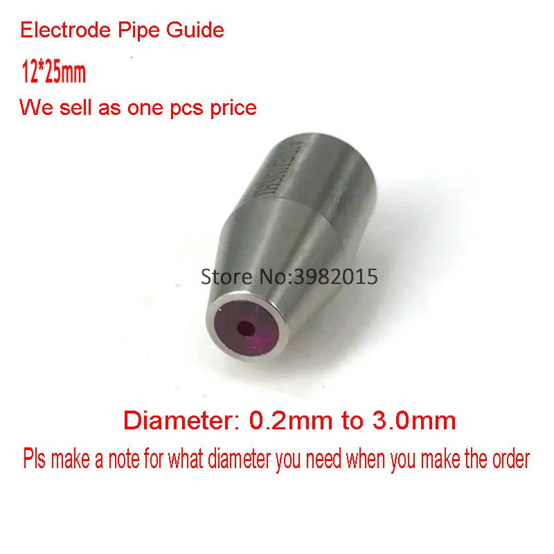 Bohren Keramik Elektrode Rubin Rohr Guide OD12 * 25mm Durchmesser 0,20 bis 3,0mm für WEDM Jinma Bohren Maschine
