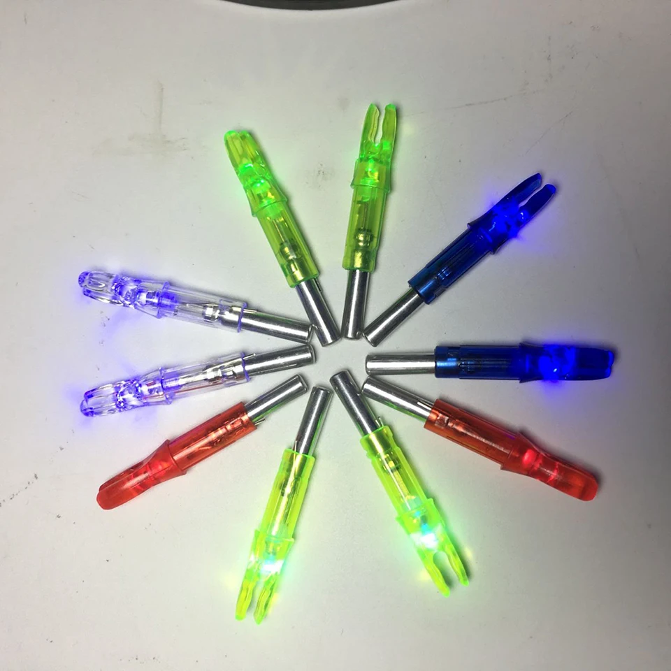 6pcs Lighted Nock LED Lighted Arrow Nock for Hunting Shooting Compound Bow Archery Accessories