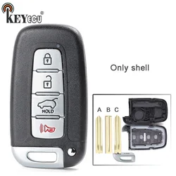 KEYECU for Hyundai Equus Genesis Coupe Genesis Sedan for Kia Optima Forte Replacement 3 Button Key Remote Car Key Shell Case Fob