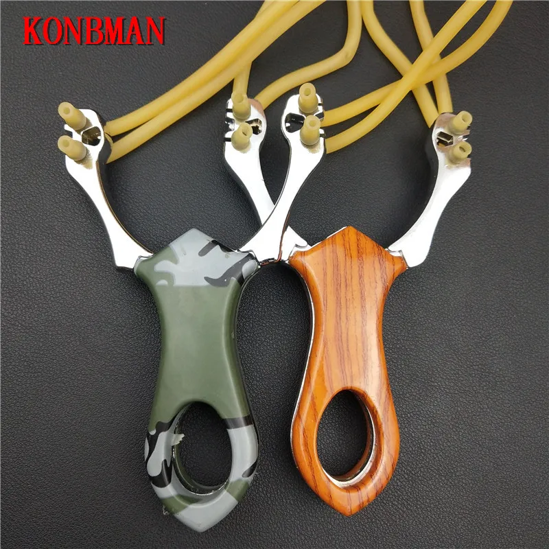 Popular Powerful Sling Shot Aluminium Alloy Slingshot Camouflage Bow Catapult Outdoor Hunting Slingshot Hunt Tool Accessories