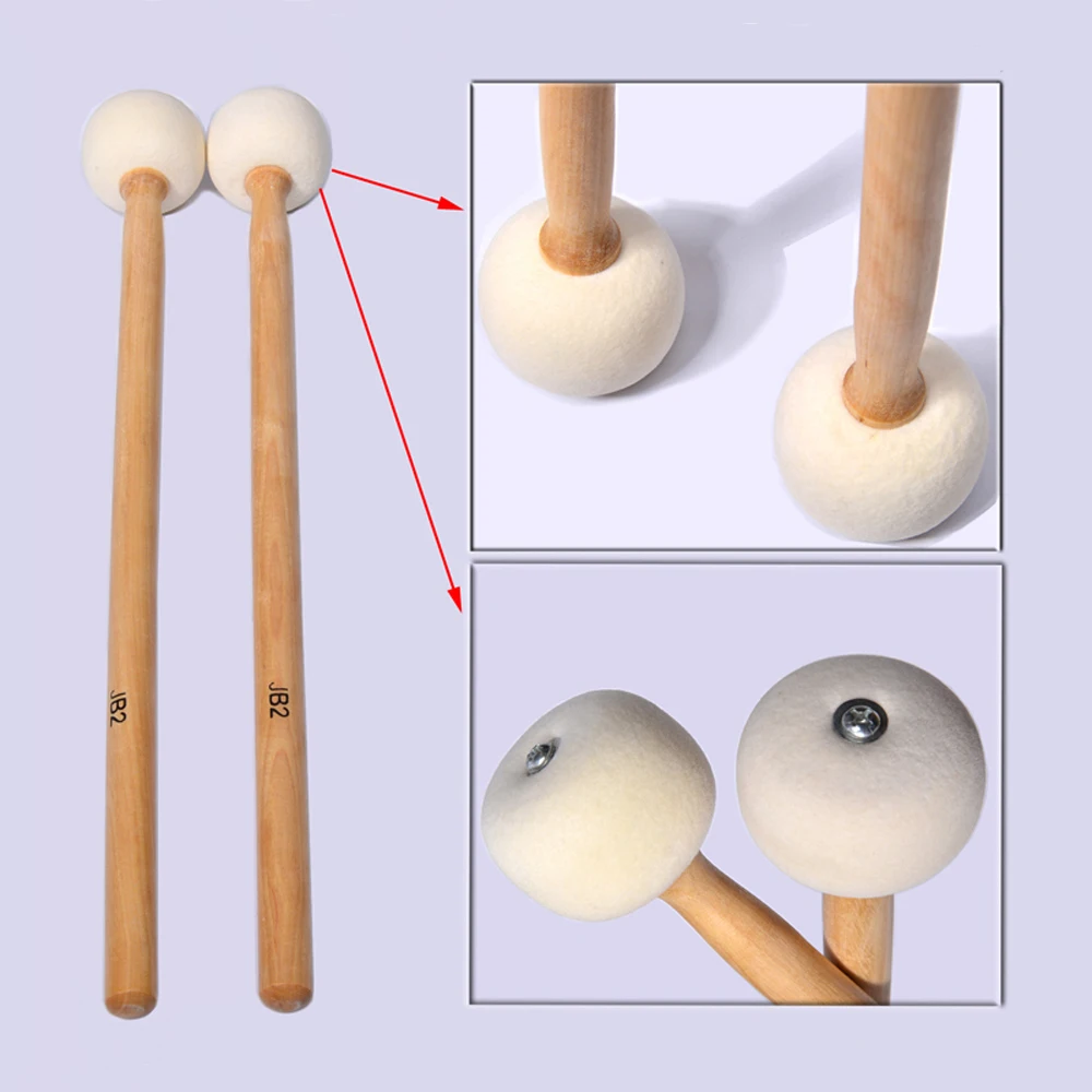 High Quality Timpani Mallets Precussion Beaters Hammer Drumsticks Free Shipping