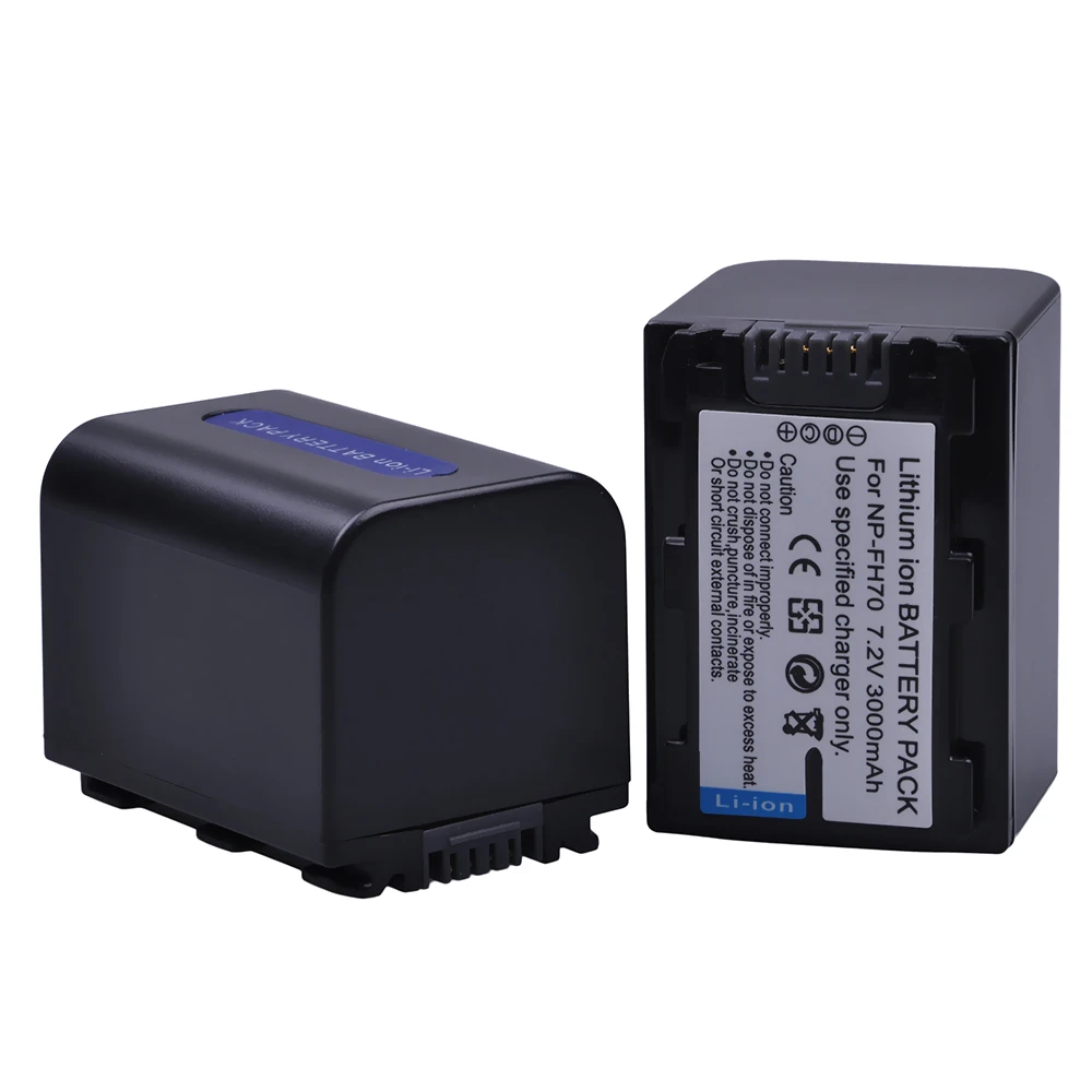 

3000mAh Li-ion Battery Bateria For Sony NP-FH70 NP FH70 for SONY DCR-SX60 HDR-UX7E UX7 UX5E TG1 TG3 TG5V Camera