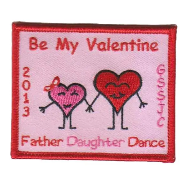 

Be My Valentine Embroidered Patches for Clothing Custom Sewing Tags Embroidered Tags Personalized OEM Orders are Welcome