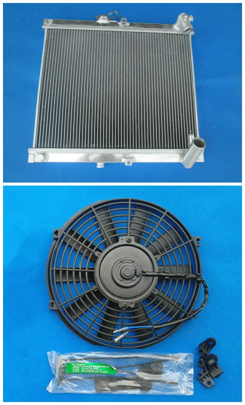 

Hot Selling 56MM 3 ROW ALUMINUM RADIATOR + FAN FOR 1986 1987 1988 Mazda RX7 FC3S S4 RX-7 FC-3S86 87 88