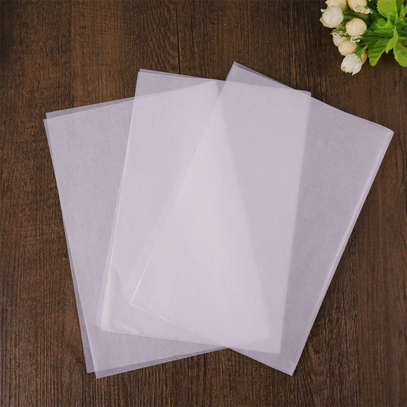 Food Grade Paper Tray Paper Pad Wrapper Package White Baking Paper Unprinted Oil-proof Pan Paper Hamburger Packing Tools 38*28CM