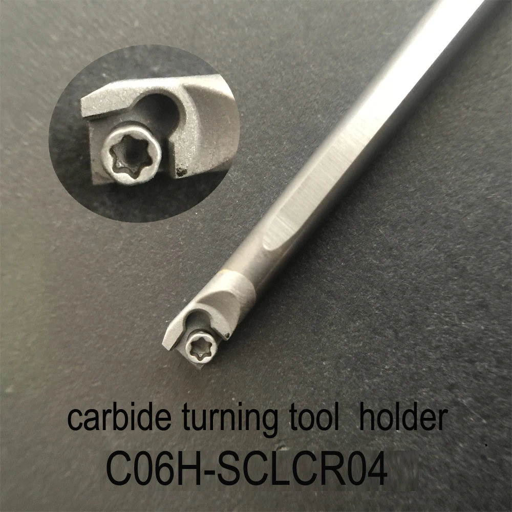 OYYU C06K-SCLCR04 SCLCR 6mm C-type Turning Tool Holder Carbide Inserts CCGT040104L-F TN60 Lathe Cutter Tools Boring Bar