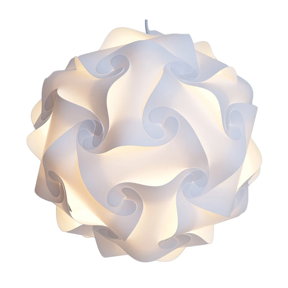 Modern Nordic DIY Ball Novelty Puzzles White Pendant Light Colorful PVC PP Pendant Lamp Dia.25cm/30cm/40cm E27 110-240V H-04