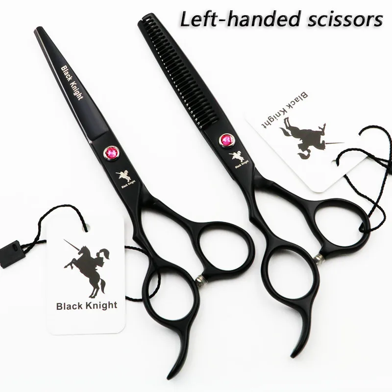 

6" Left Handed Pet Scissors Black Pet Grooming Scissors Set Professional Hair Cutting Shears For Dogs and Cats