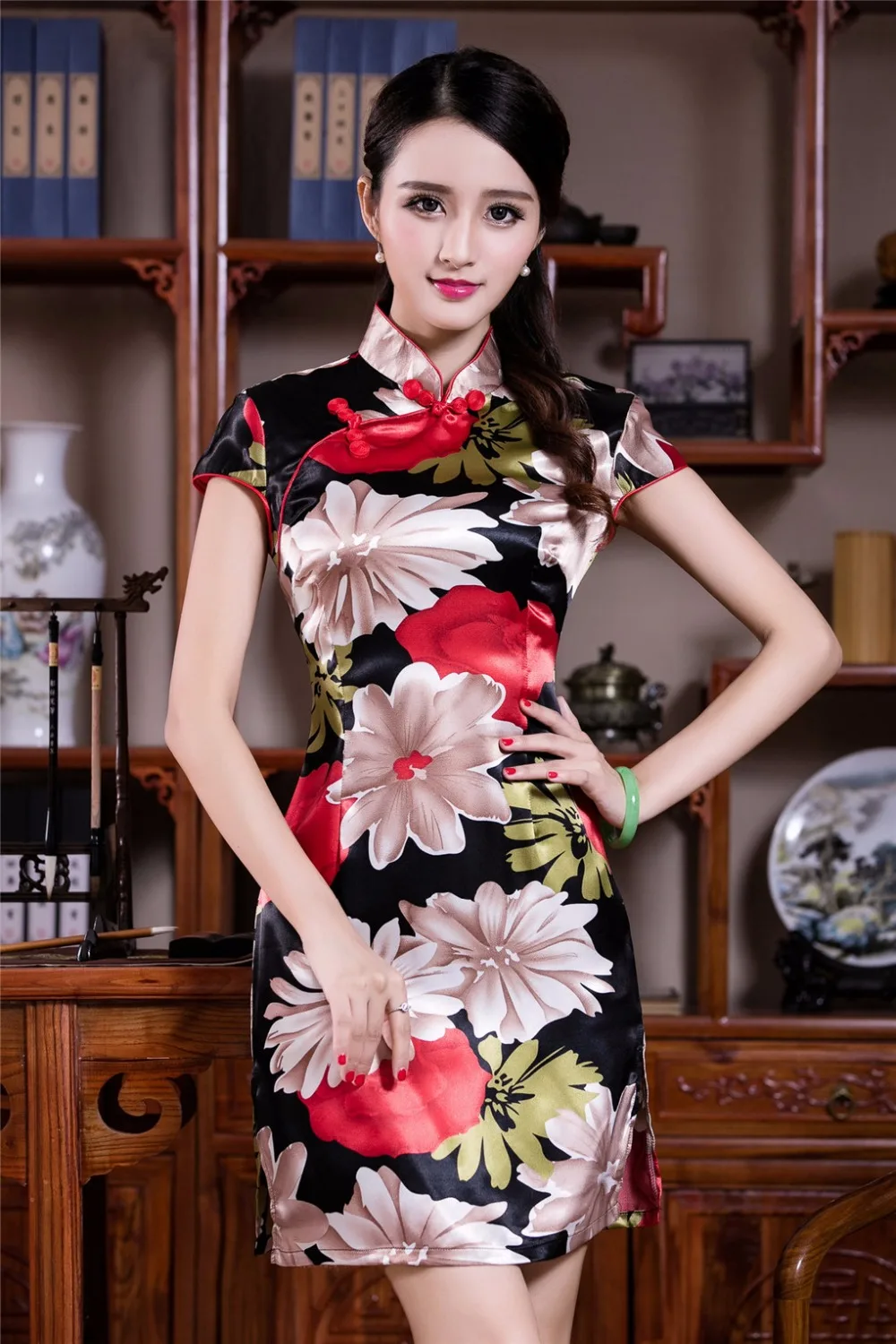 

Shanghai Story 2019 Vintage Qipao Dress Cheongsam Oriental Dress Chinese Traditional Clothing for Women