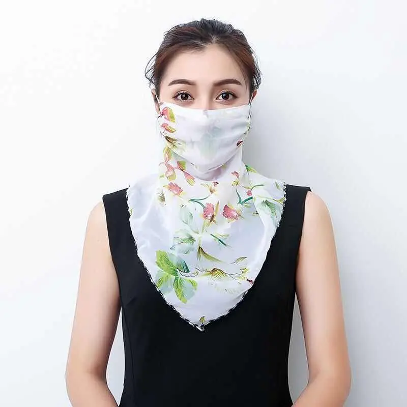 2020 Hot sell mouth mask Lightweight Face Mask scarf Sun Protection Mask Outdoor Riding Masks Protective silk Scarf Handkerchief