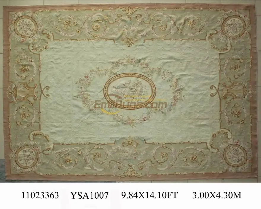 

Hand Knitted Carpets Livingroom Carpet Square Rug Aubusson Carpet Natural Sheep Wool