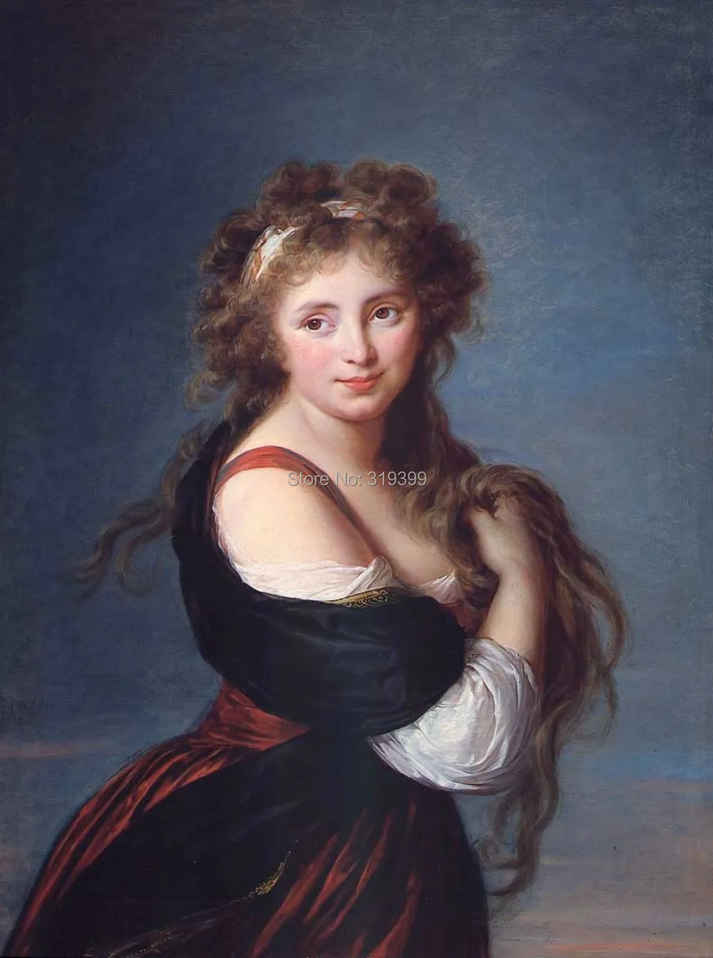 hyacinthe-gabrielle-roland-1791 by Louise Elisabeth Vigee Le Brun, oil painting reproduction on linen canvas,100% handmade