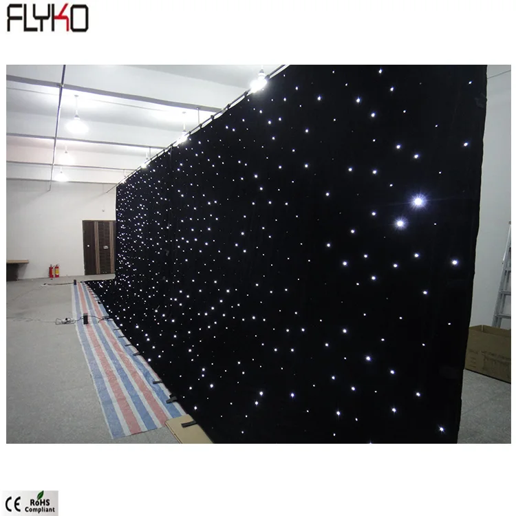 

Light curtain for wedding led white 4x6m DMX function flexible led mesh curtain Stage Backdrops