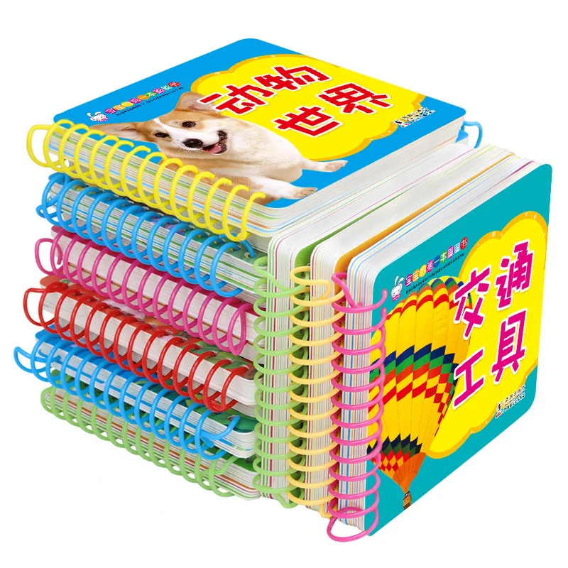 10 pcs/set Baby Kids Children Learning Books Chinese English Learning Cards Baby Early Learning Reading Cards Literacy Cards