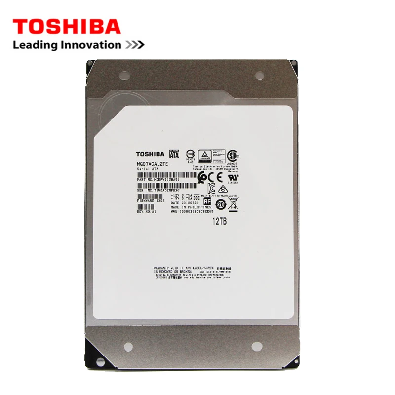 

TOSHIBA Enterprise 12TB 3.5" Hard Disk 12T Internal Hard Disk HD 7200RPM SATA3 for desktop PC can be used for surveillance video