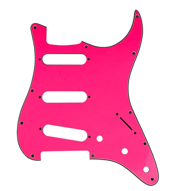 Pleroo Custom Guitar pickgaurd - For 72\' 11 Screw Hole Standard St SSS Guitar pickguard Scratch Plate ,  Eight color