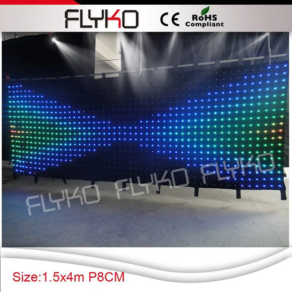 P8CM free shipping high brightness led video curtain for wedding